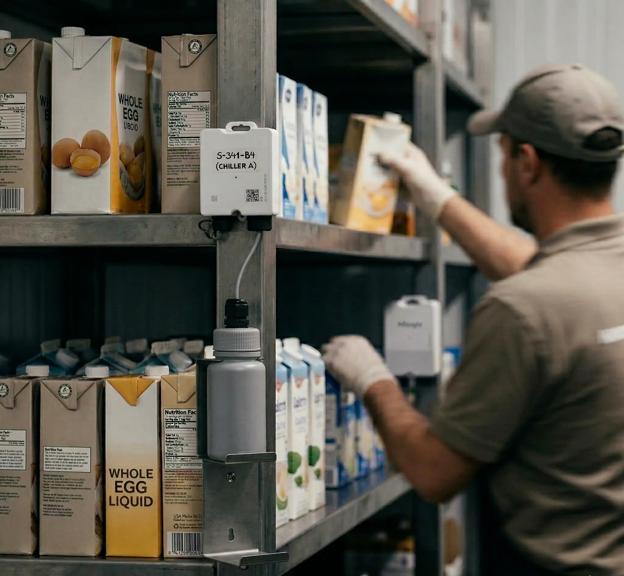 Automatisierte Kühlkettenüberwachung: IoT-Sensor-Installation in der Lebensmittellogistik