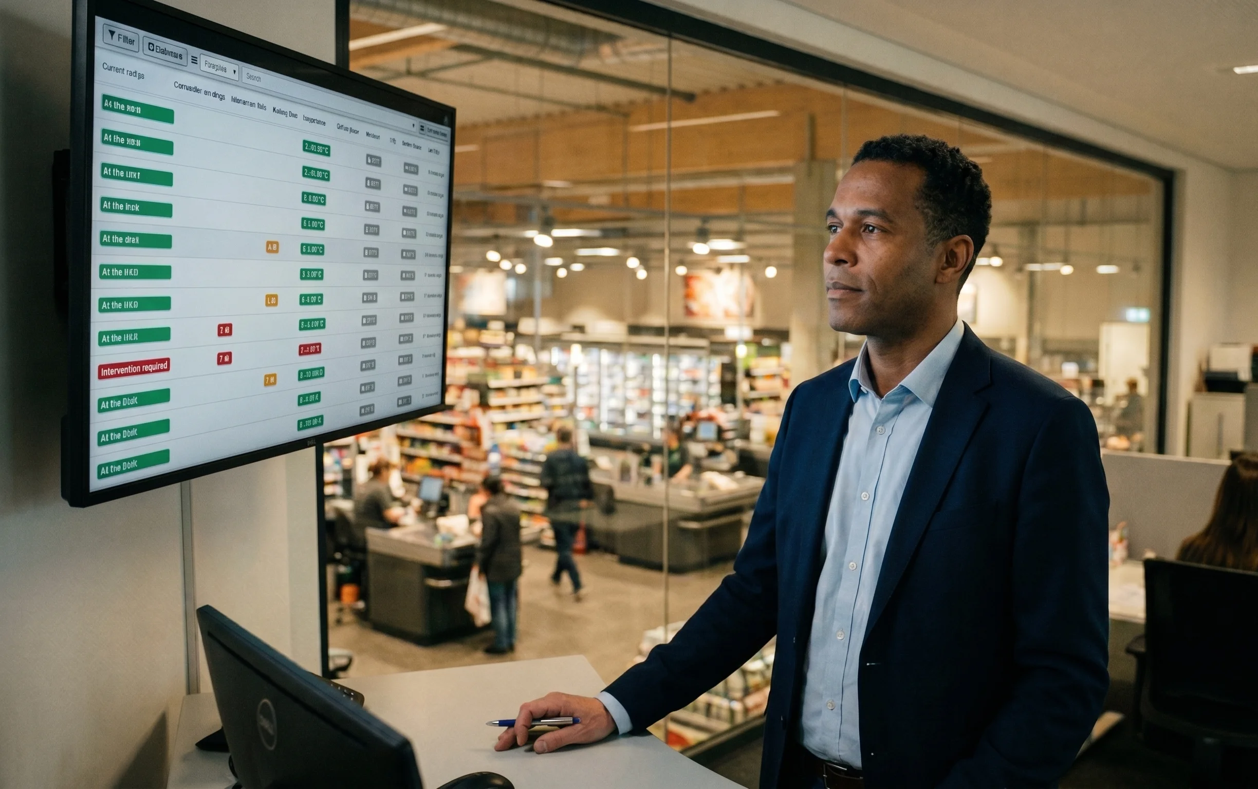 Centralized quality control dashboard for retail management Central steering of quality assurance in the dashboard.