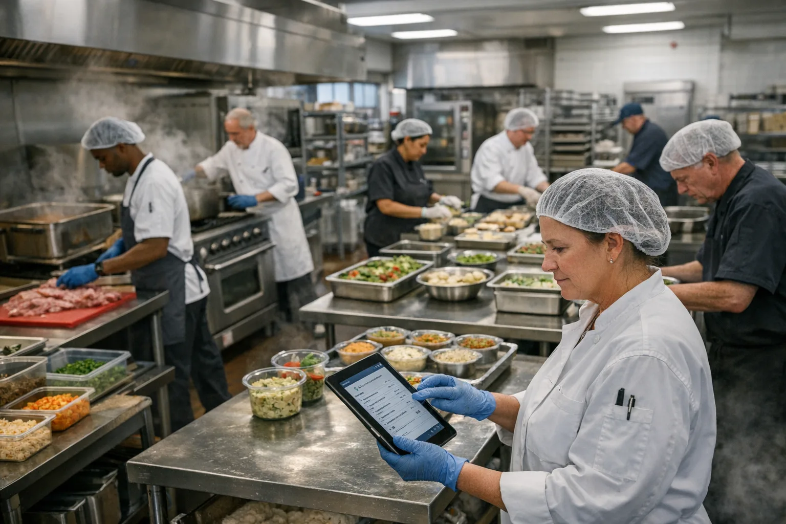 Integrated quality management in commercial kitchen operations